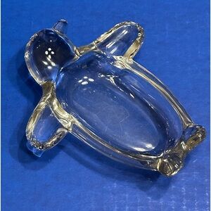 VTG Art Vannes Crystal Penguin Trinket Dish Made in France